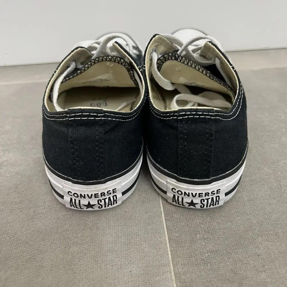 Converse Chuck Taylor All Star Mens 6/Womens 8 Black Low Top Casual Shoes
